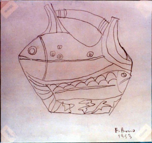 Progetto di vaso pesce