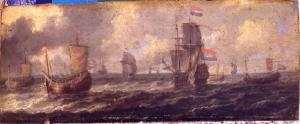 Marina con navi olandesi