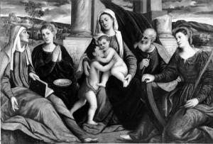 Sacra Famiglia e le Sante Elisabetta, Lucia e Caterina d'Alessandria