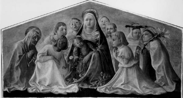 Madonna col Bambino, santi e giovinetti