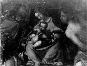 Madonna col Bambino in trono e i Santi Rocco e Sebastiano