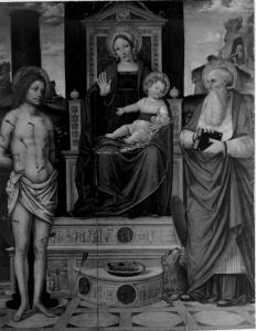 Madonna in trono col Bambino, San Sebastiano e San Girolamo