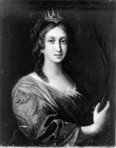 Ritratto di donna con gli attributi di Santa Caterina d'Alessandria (?)