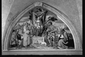 Madonna con Bambino in trono, san Rocco, sant'Antonio di Padova, san Giovanni Battista e san Martino