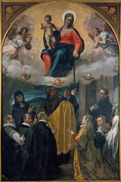 Madonna della Cintola con Santa Monica, Sant'Agostino, Sant'Antonio da Padova e devoti