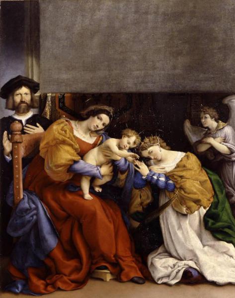 Matrimonio mistico di santa Caterina d'Alessandria con il donatore Niccolò Bonghi