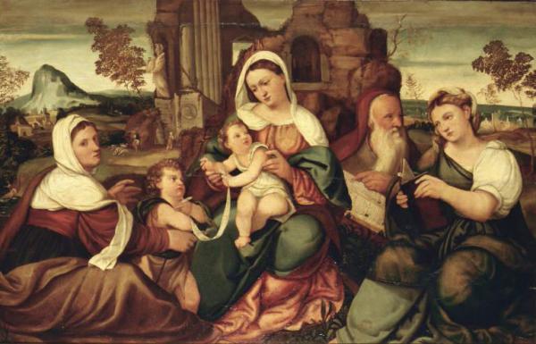 Madonna con Gesù Bambino San Giovanni Battista bambino e Santi