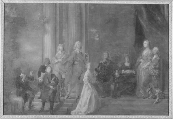 Ritratto del conte Philip Herbert di Pembroke con la famiglia