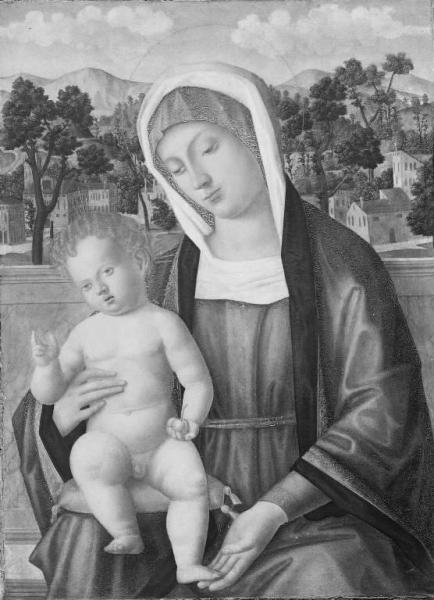 Madonna con Bambino in un paesaggio
