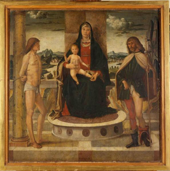Madonna con Bambino in trono tra San Rocco e San Sebastiano