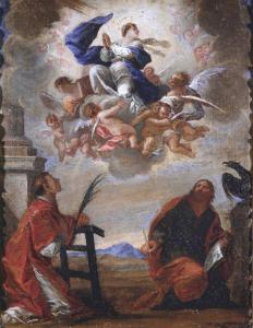Madonna in gloria tra San Lorenzo e San Giovanni Evangelista