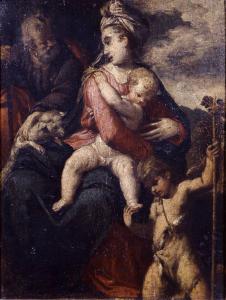 Sacra Famiglia con San Giovanni Battista bambino