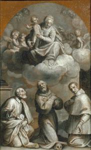 Madonna con Bambino in gloria con San Giuseppe, San Francesco d'Assisi e San Carlo Borromeo