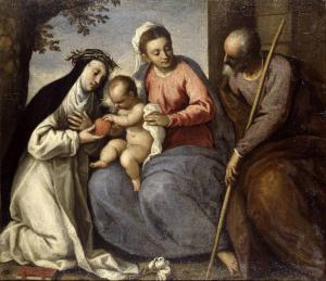 Sacra Famiglia con Santa Caterina da Siena