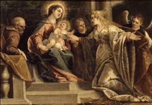 Matrimonio mistico di Santa Caterina d'Alessandria con San Giuseppe