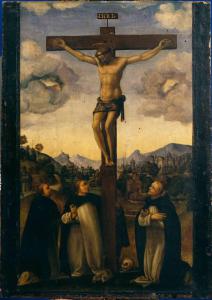 Cristo crocifisso con Girolamo Savonarola e monaci domenicani