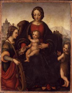 Matrimonio mistico di Santa Caterina d'Alessandria con San Giovannino