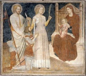 Madonna con Bambino in trono con Santi e devoti