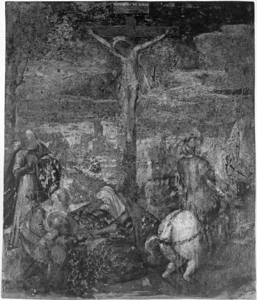Crocifissione di Cristo con la Madonna, San Giovanni Evangelista, le pie donne e soldati