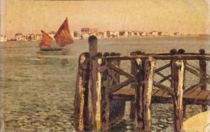 Veduta dell'entrata del porto di Chioggia