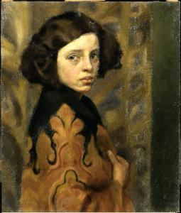 Ritratto di giovane donna con vestaglia