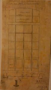 Prospetto serramenti di lavanderia (fabbricato n. 31) dell'Ospedale Psichiatrico Provinciale di Milano (Mombello)