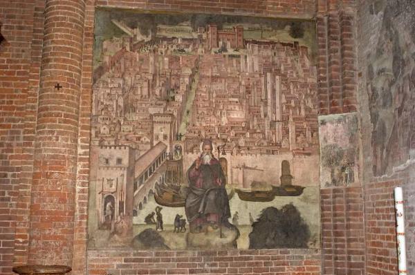 S. Antonio abate protegge la città di Pavia durante l'assedio dei Francesi del 1522