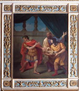Testa di Pompeo offerta a Cesare