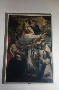 Madonna con bambino santi e donatore