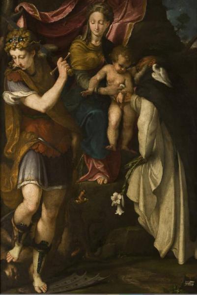 Madonna in trono col Bambino, san Michele e san Vincenzo Ferrer