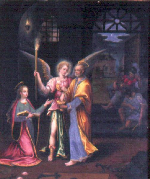 Sant'Agata visitata da San Pietro e dall'angelo