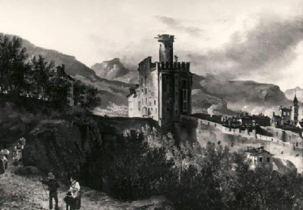 Veduta del castello di Trento