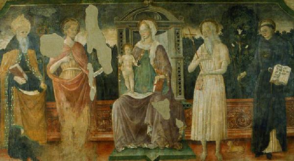 Madonna in trono, San Giovanni Battista, San Gerolamo, San Nicola da Tolentino e Santo Vescovo