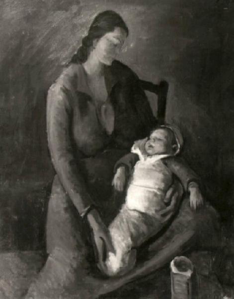 Figura femminile con bambino