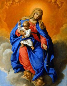 Madonna del rosario con Bambino