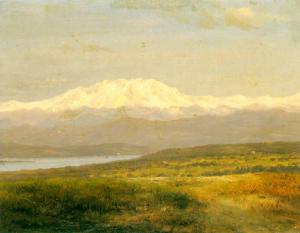 Veduta del lago di garda con montagne sullo sfondo