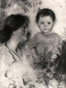 Ritratto della moglie e della figlia del pittore