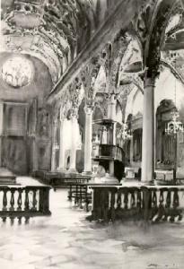 Interno della chiesa di S. Maria delle Grazie a Brescia
