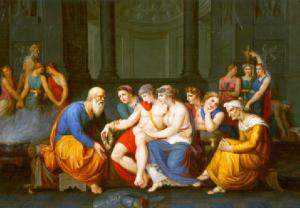 Socrate rimprovera Alcibiade nel gineceo