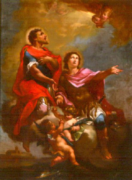 San Faustino e San Giovita in gloria fra angeli