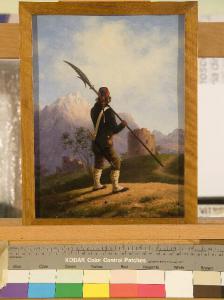 Lombardo montanaro armato con lancia (1848)