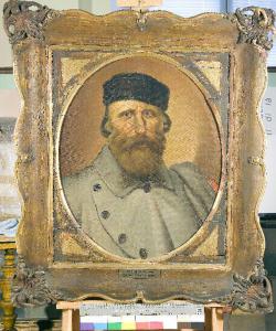 Ritratto di Giuseppe Garibaldi con cappello