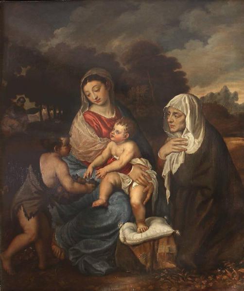 Madonna con Gesù Bambino San Giovanni Battista bambino e Sant'Elisabetta