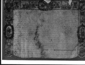 Diploma di cittadinanza romana conferita a San Carlo Borromeo