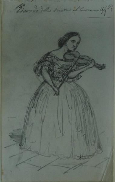 Una violinista al teatro Carcano di Milano