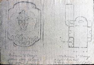 Affresco della Madonna e planimetria del Santuario di Ornago