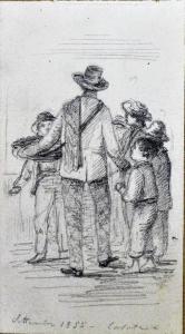 Ambulante con gruppo di bambini