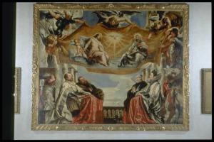 La famiglia Gonzaga in adorazione della Santissima Trinità
