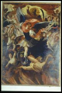 L'Arcangelo Michele atterra Lucifero