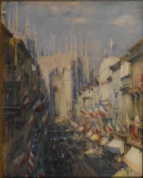 24 maggio 1915. Corso Vittorio Emanuele il giorno della dichiarazione di guerra